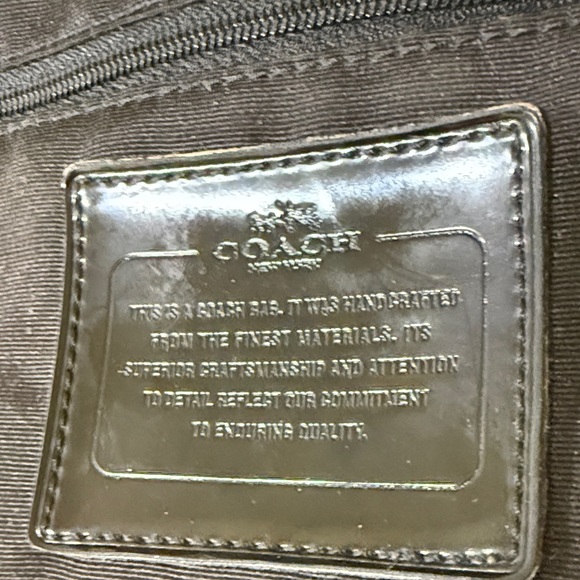 Coach Black & Gray Signature Shoulder Bag Coach Outlet | Coach Handbag - Picture 9 of 14